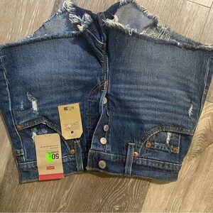 Levi's Dark Blue High Waist Women Shorts